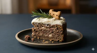 Savory Beef Liver Dog Cake